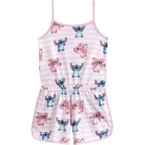 Lilo & Stitch - Tutina Per Bambina, Senza Maniche NS9466 (158-164) (Rosa)-image
