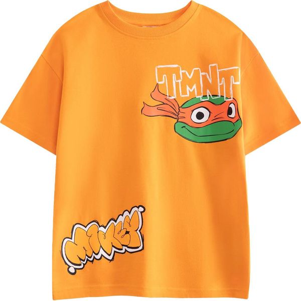 Teenage Mutant Ninja Turtles - Maglietta A Maniche Corte Da Bambino NS9101 (140) (Arancione)-image