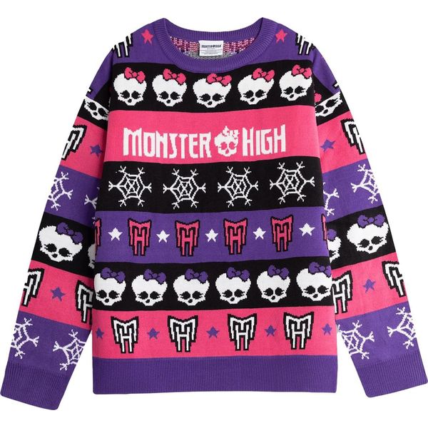 Monster High - Maglione Da Donna, Design Natalizio NS9276 (S) (Colorato)-image