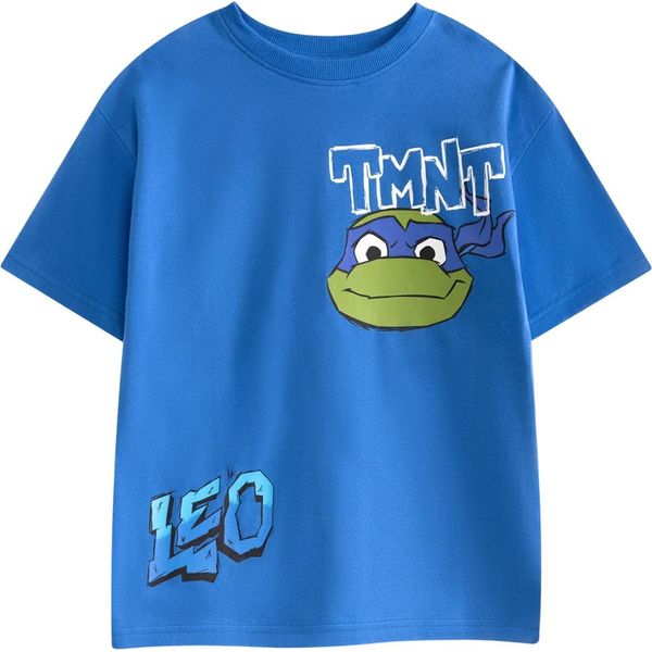 Teenage Mutant Ninja Turtles - Maglietta Da Ragazzo A Maniche Corte NS9115 (134) (Blu)-image