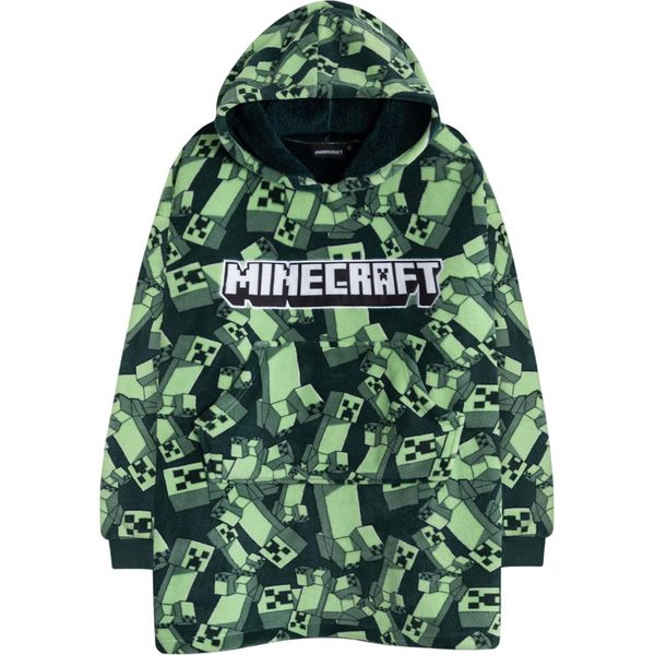 Minecraft - Felpa Con Cappuccio Per Ragazzi NS9213 (Taglia Unica) (Verde)-image