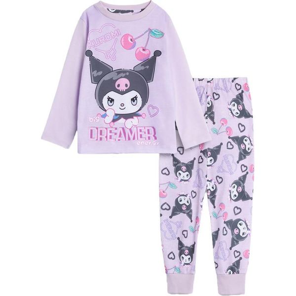 Hello Kitty - Pigiama Con Pantaloni Lunghi Per Bambina NS9399 (104) (Viola)-image