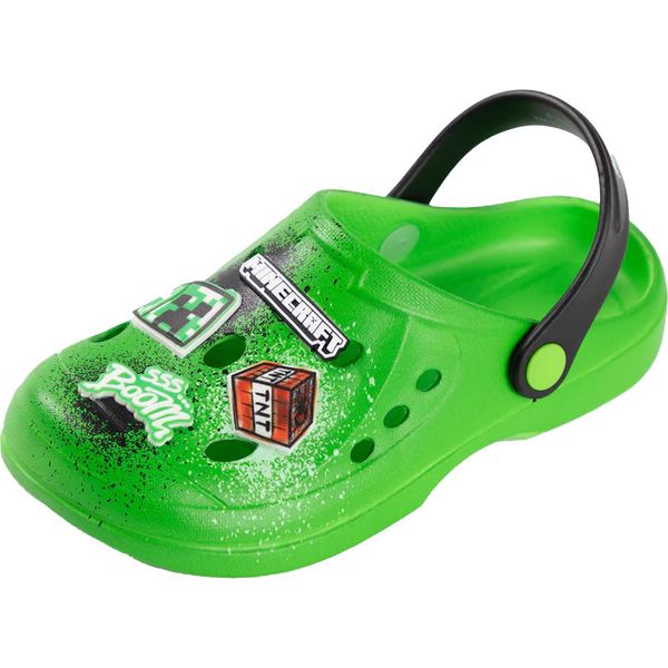 Minecraft - Zoccoli Tnt "Boom"" Per Ragazzi NS9504 (36 Eu) (Verde)"-image