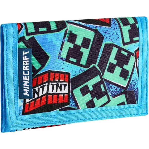 Minecraft - Portafoglio, Graffiti NS9542 (Taglia Unica) (Blu)-image