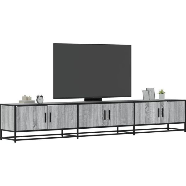 Maison Exclusive - Mobile Tv Grigio Sonoma 240X35X41 Cm In Legno Multistrato-image