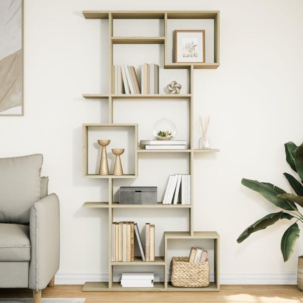 Maison Exclusive - Libreria Rovere Sonoma 92X29X188 Cm In Legno Multistrato-image