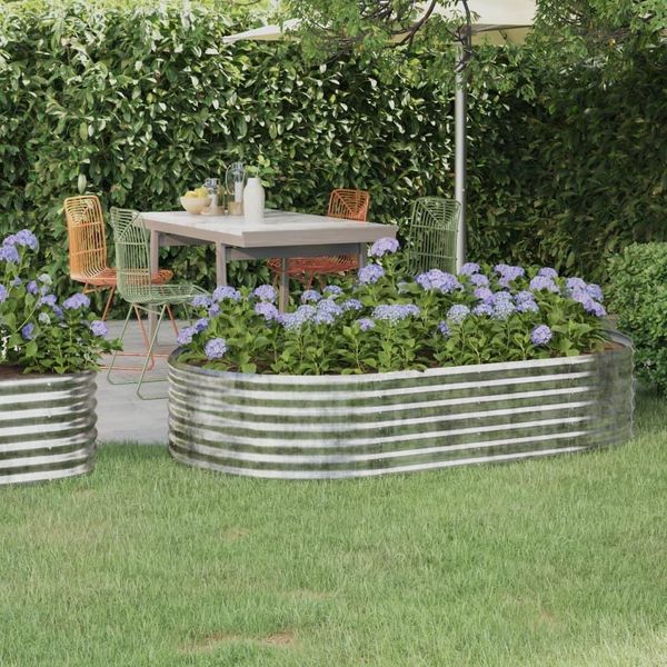 Maison Exclusive - Letto Giardino Acciaio Zincato 175X100X36Cm Argento-image
