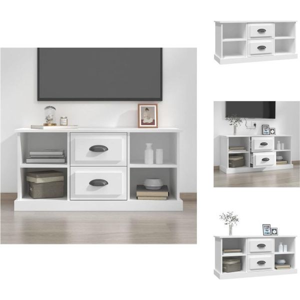 Mobile Tv Vidaxl Bianco 99,5X35,5X48 Cm Materiale A Base Di Legno - Mobili Tv-image