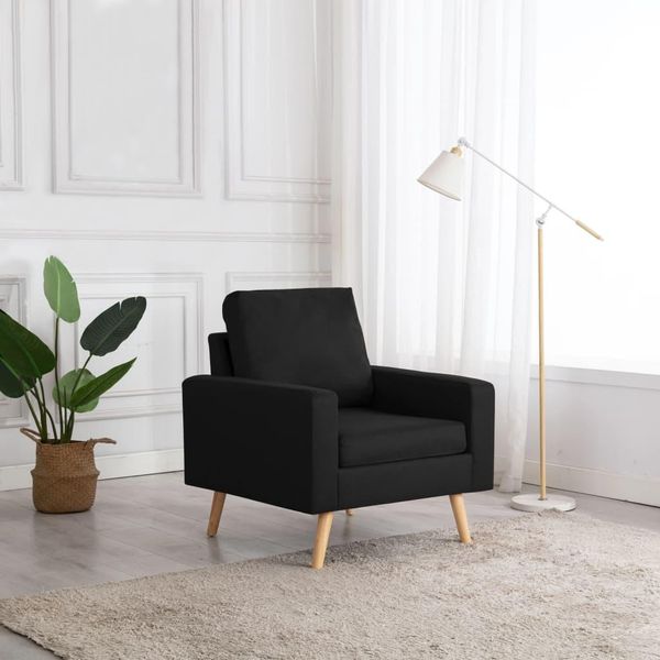 The Living Store Poltrona In Tessuto Nero-image