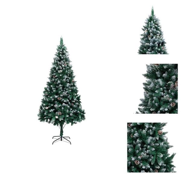 Vidaxl Albero Di Natale Artificiale Con Pigne E Neve 240 Cm - Alberi Di Natale-image