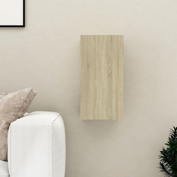 The Living Store Mobile Tv Rovere Sonoma 30,5X30X60 Cm Materiale In Legno-image
