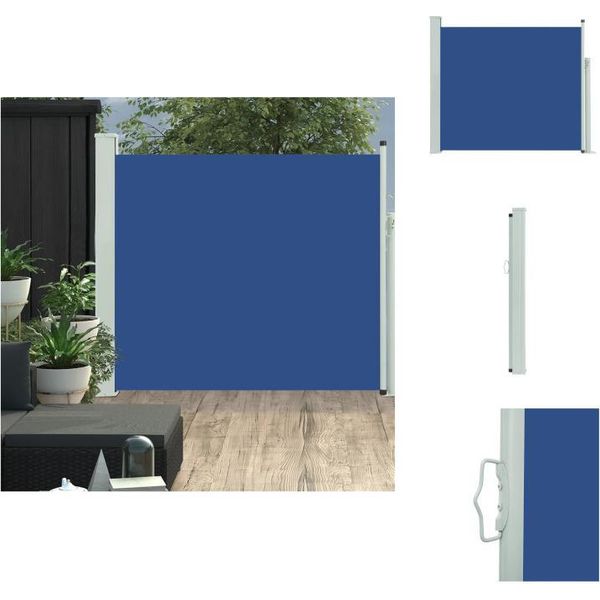 Vidaxl Tenda Laterale Estensibile 100X300 Cm Blu - Ombrelloni E Tende Da Sole-image