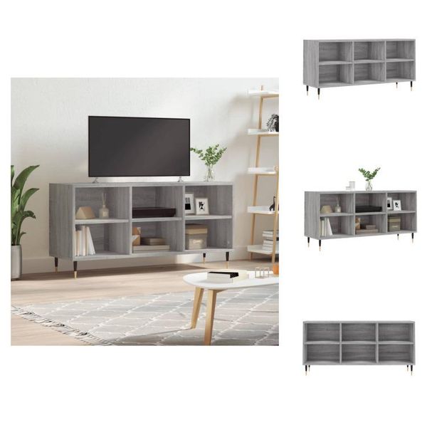 Vidaxl Mobile Tv Grigio Sonoma 103,5X30X50 Cm In Legno - Mobili Tv-image