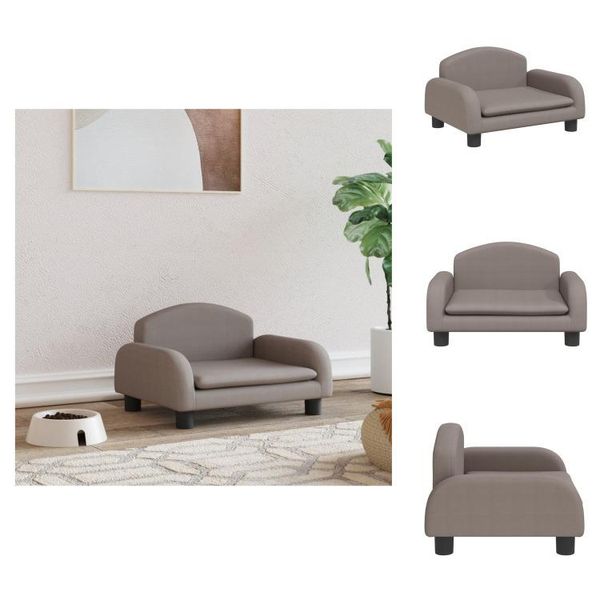 Vidaxl Letto Per Cani Taupe 50X40X30 Cm In Tessuto - Letti Per Cani-image