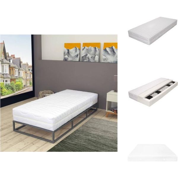 Vidaxl Materasso 100 X 200 Cm 7 Zone Molle Insacchettate 20 Cm H3 - Materassi-image