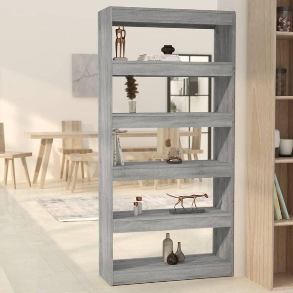 2025 Libreria Moderna/Divisorio Grigio Sonoma 80X30X166 Cm Materiale A Base Di Legno - Librerie,Design 7441796 2Parcel-image