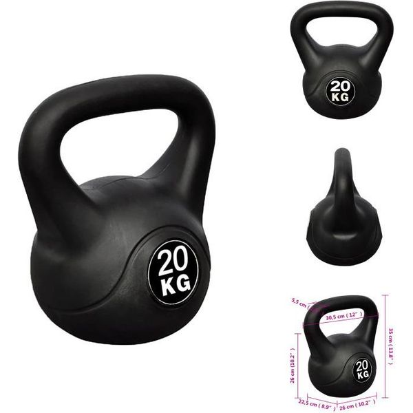 Kettlebell Ball Dumbbell Training Peso Manubrio 20KG - Manubri E Pesi-image