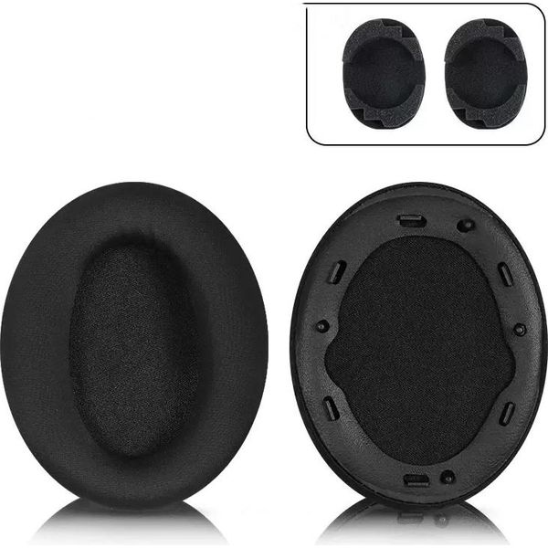 Inf Cuscinetti Auricolari Sostitutivi Con Guarnizioni E Fibbie Per Sony WH-1000XM4 Nero-image