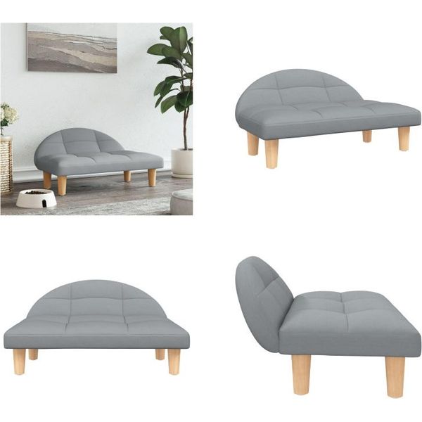 Vidaxl Letto Per Cani Grigio Chiaro 70X52X30 Cm In Tessuto - Letto Per Cani - Letti Per Cani - Divano Per Cani - Divano Per Animali Domestici-image