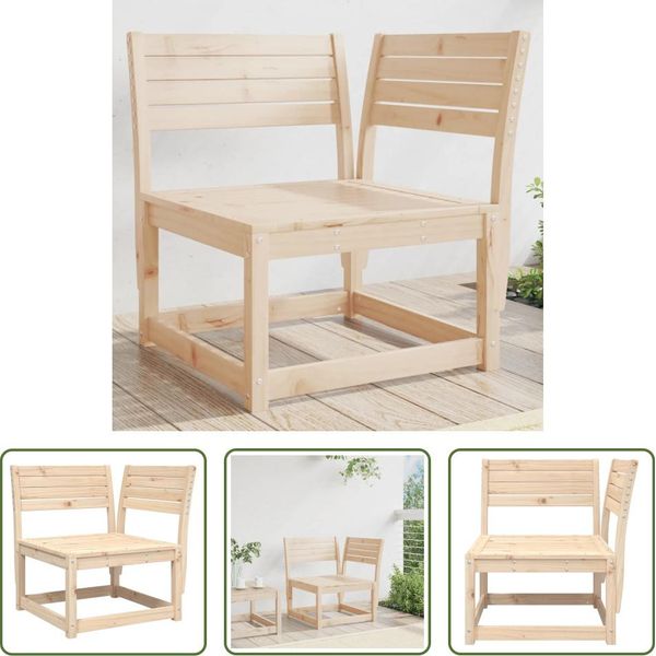 The Living Store Divano Angolare Da Giardino 73X73X78 Cm In Legno Di Pino Massiccio-image