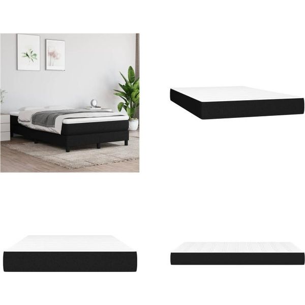 Vidaxl Materasso A Molle Insacchettate Nero 120X200X20 Cm - Materasso A Molle Insacchettate - Materasso A Molle Insacchettate - Materasso - Mobili Per La Camera Da Letto-image