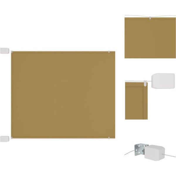 Vidaxl Tenda Verticale Beige 60X1200 Cm Tessuto Oxford - Ombrelloni E Tende Da Sole-image