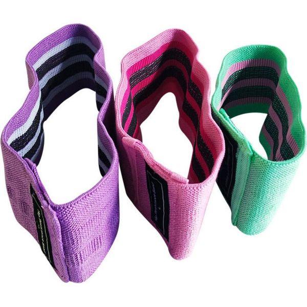 Inf Fasce Di Resistenza Elastiche Per Squat - Set Da 3, Per Gambe E Fianchi 8 Cm-image