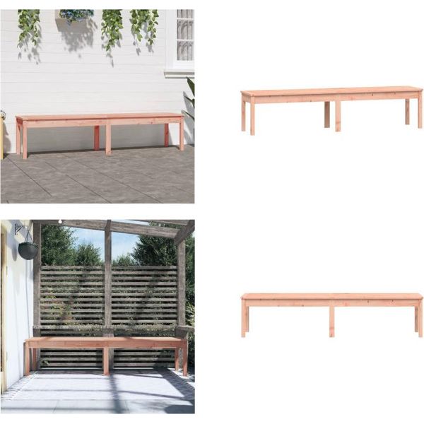 Vidaxl Panca Da Giardino A 2 Posti 203,5X44X45 Cm In Legno Massiccio Di Abete Douglas - Panca Da Giardino - Panca - Panca Da Esterno-image