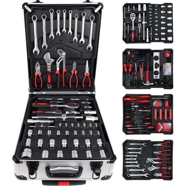 Cassetta Degli Attrezzi, Design Portatile, Sistema Di Chiusura Sicuro, 399 Pezzi-image
