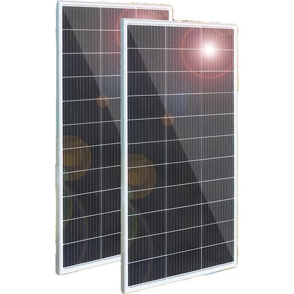 Pannello Solare, Silicio Monocristallino, Alta Efficienza, 400W 2Pcs 200W-image