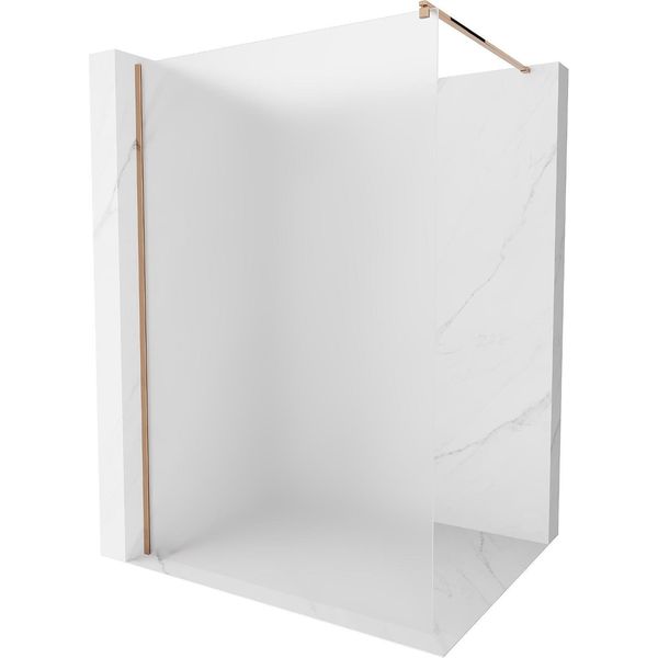 Mexen Kioto Parete Doccia Walk-In 110 X 200 Cm, Smerigliato 8 Mm, Oro Rosa - 800-110-101-60-30-image