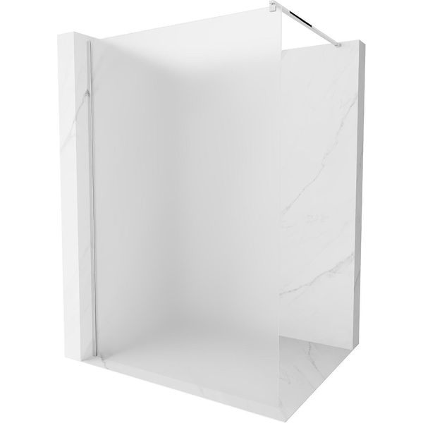 Mexen Kioto Parete Doccia Walk-In 120 X 200 Cm, Sabbia 8 Mm, Cromo - 800-120-101-01-30-image
