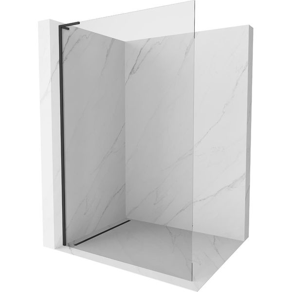 Mexen Kioto L Parete Doccia Walk-In 120 X 200 Cm, Trasparente, Nero - 800-120-103-70-00-image