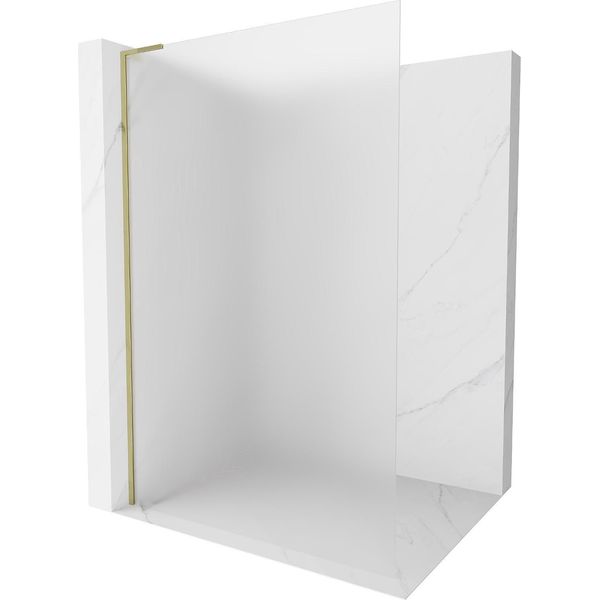 Mexen Kioto L Parete Doccia Walk-In 90 X 200 Cm, Smerigliato, Oro - 800-090-103-50-30-image