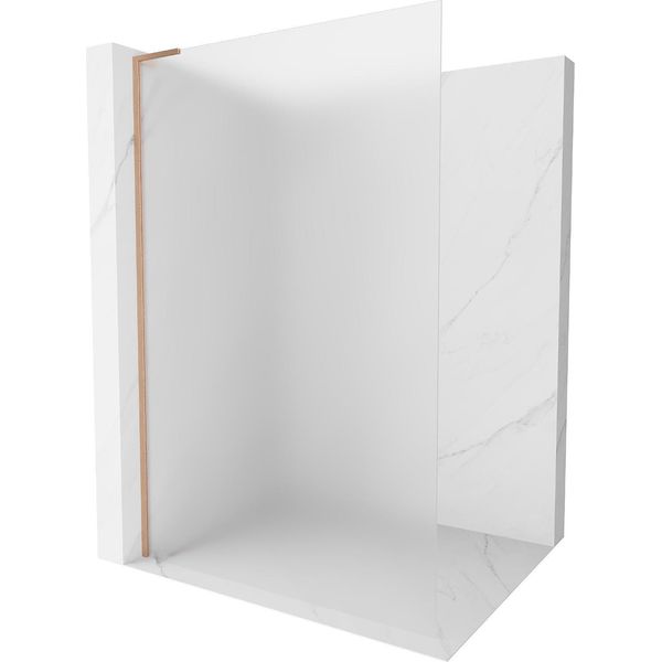 Mexen Kioto L Parete Doccia Walk-In 120 X 200 Cm, Smerigliata, Rame Spazzolato - 800-120-103-65-30-image
