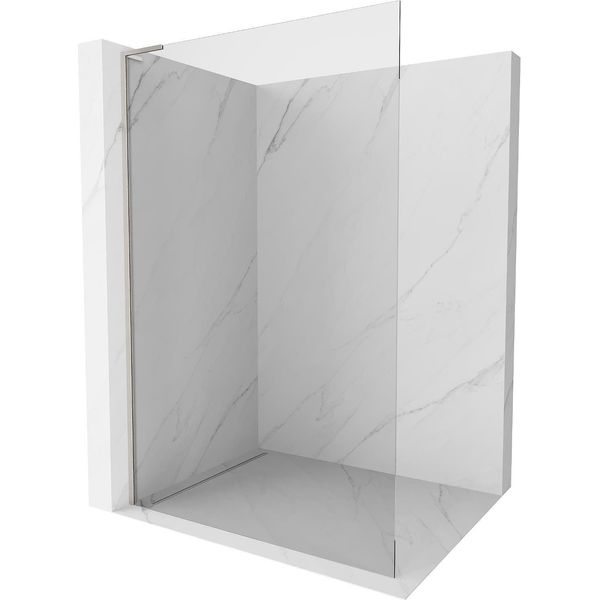 Mexen Kioto L Parete Doccia Walk-In 115 X 200 Cm, Trasparente, Nichel Spazzolato - 800-115-103-97-00-image