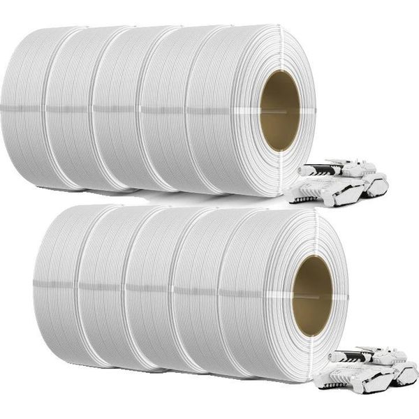 Filamento Per Stampante 3D, Ecologico, Compatibilità Versatile, Pla Bianco-image
