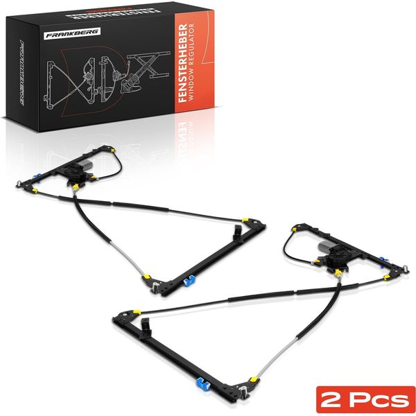 Frankberg 2X Regolatore Finestrino Anteriore Sinistro Destro Per Renault Clio Iii BR0/1 CR0/1-image