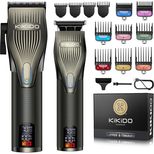 Inf Tagliacapelli Lcd Professionale E Set Rifinitore - Fade, Oil Head, Edge-image