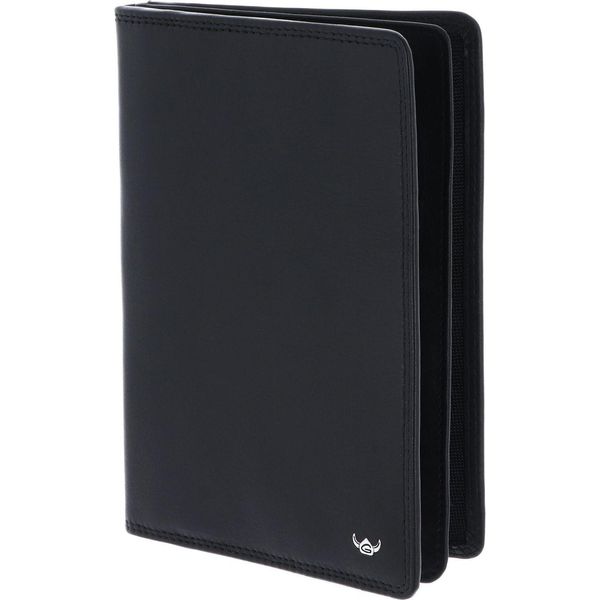 Golden Head Pelle Caso Di Identificazione Polo Rfid Protect Breast Pocket Wallet Black Nero-image
