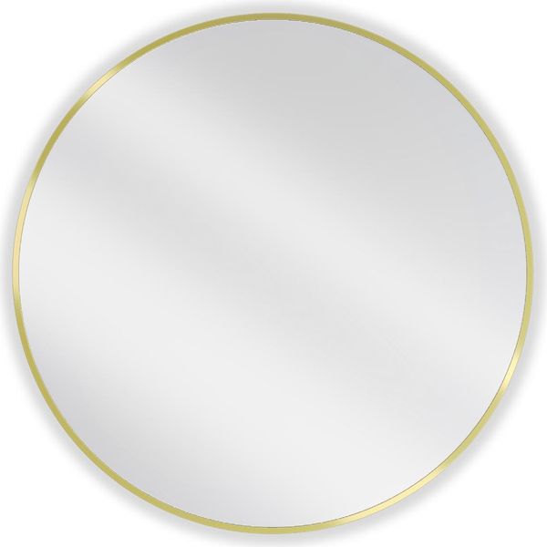 Mexen Loft Specchio Da Bagno Rotondo 80 Cm, Cornice Oro - 9850-080-080-000-50-image
