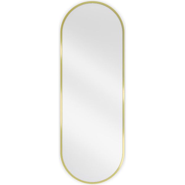 Mexen Loft Specchio Da Bagno Ovale 100 X 35 Cm, Cornice Dorata - 9851-100-035-000-50-image
