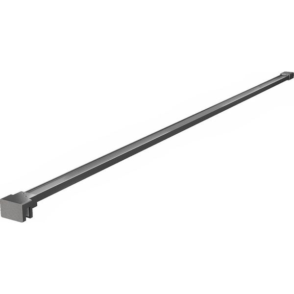Mexen Supporto Dritto Per Parete Doccia 6-8 Mm, Gun Gray Spazzolato - 800-01-66-image