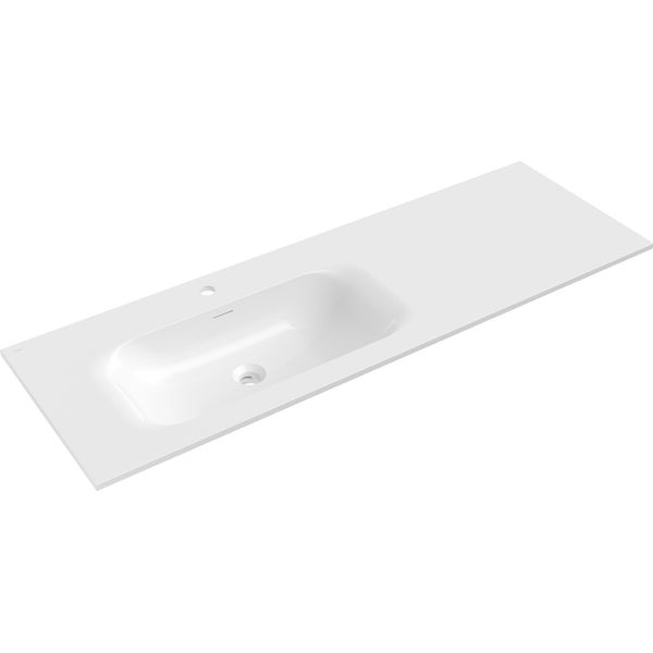 Mexen Vela Lavabo Ad Incasso A Sinistra 141 X 46,5 Cm, Bianco Lucido - 25231400L-image