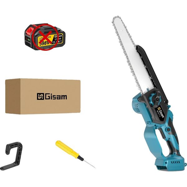 Motosega Elettrica, Motore Brushless, Display Digitale, Senza Batteria Senza Presa Di Corrente-image