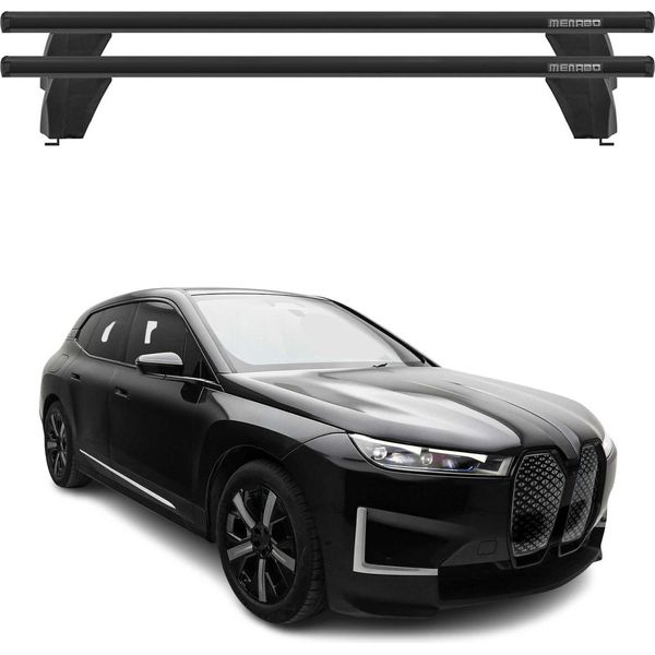 Portapacchi Menabo Per Bmw Ix I20 2021-2025 Traversa Abe Alu Noir-image