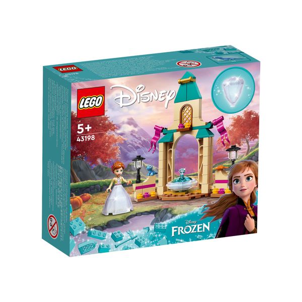 Lego 43198 La Corte Del Castello Di Anna Disney, Giocattolo Da Costruzione Della Principessa De La Regina Di Ghiaccio 2 Con Mini-Doll Anna, Collezione Abito Di Diamante-image