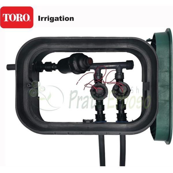 PA-EZP-F2 - Pozzetto Per Irrigazione Assemblato Da 1" A 2 Zone Con Componentistica Toro"-image