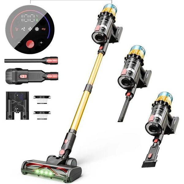 Aspirapolvere A Batteria, Design Leggero, Elevata Potenza Di Aspirazione, Oro-image