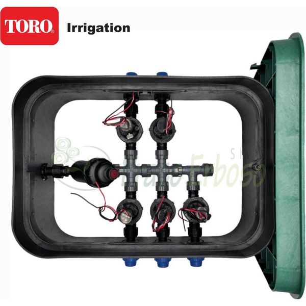 PA-EZP-F5-9V - Pozzetto Per Irrigazione Assemblato Da 1" A 5 Zone Con Componentistica Toro"-image